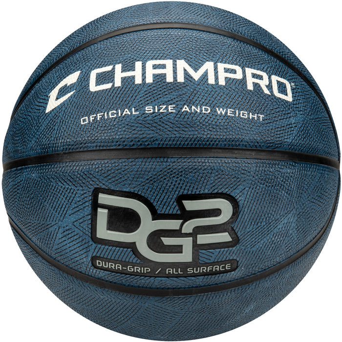 Champro Dura-Grip 230 Rubber Basketball - Navy