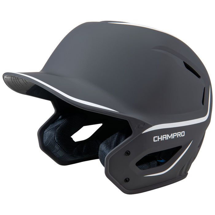 Champro HXE Two-Tone Matte Baseball Helmet - Graphite