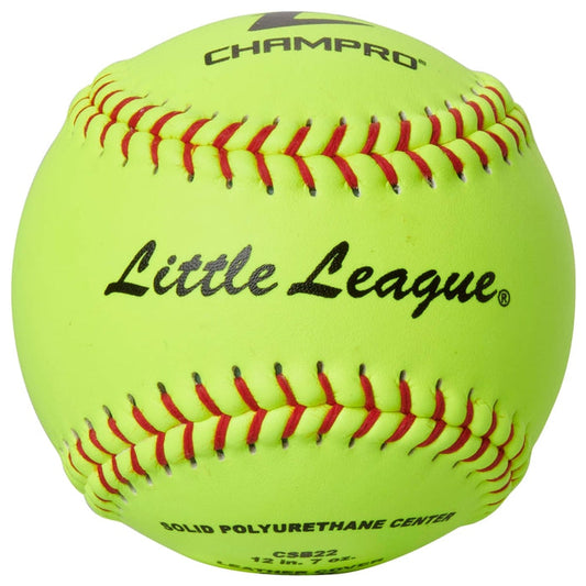 Champro Little League® 12" Tournament Fast Pitch Softball - Leather Cover — ASA/USA
