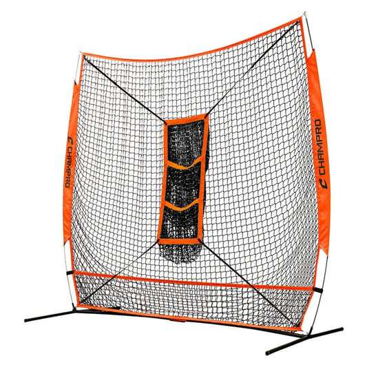 Champro MVP Portable Training Net with TZ3 Training Zone - 7' x 7' — Nets and Screens