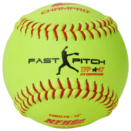 Champro NFHS - 12" Fast Pitch - Leather Cover .47COR — ASA/USA