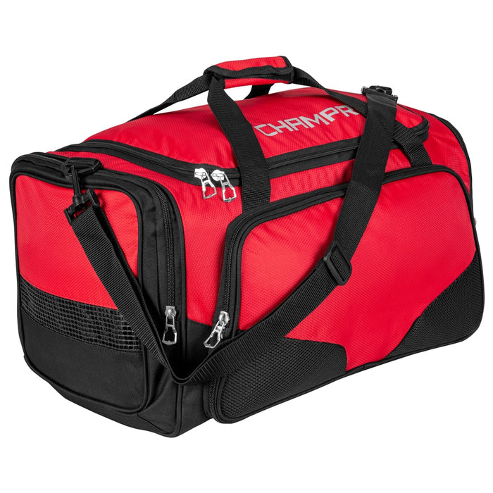 Champro Personal Gear Duffle Bag; 20" x 12" x 12" - Scarlet
