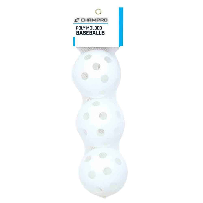 Champro Poly Baseballs - 3 Pack — Practice/Training
