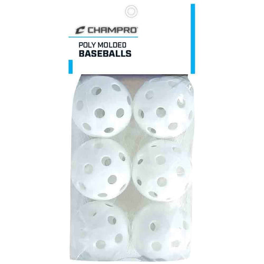 Champro Poly Baseballs - 6 Pack — Practice/Training