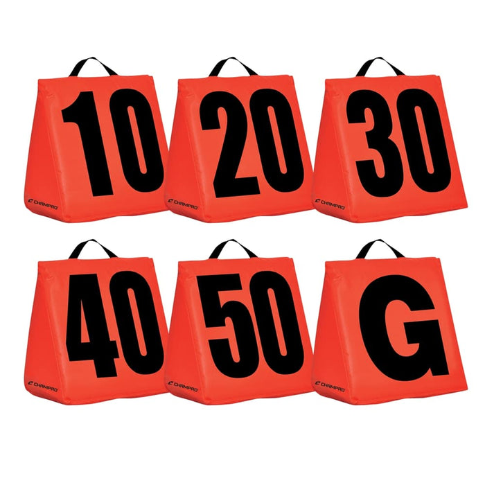 Champro Solid Weighted Football Yard Markers — Field Equipment