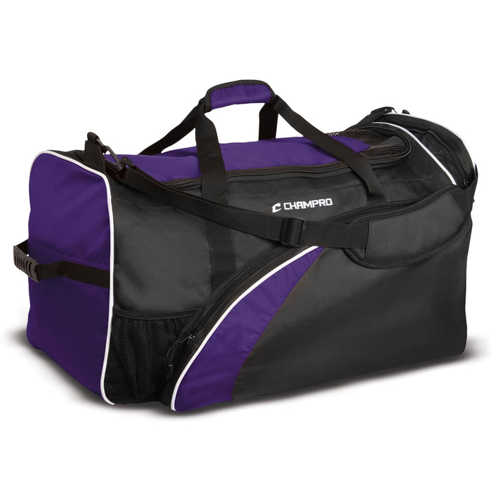 Champro Varsity Football Equipment Bag 26' x 15' x 15' - Purple