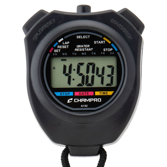 Champro Water Resistant Stop Watch — Coaches Gear