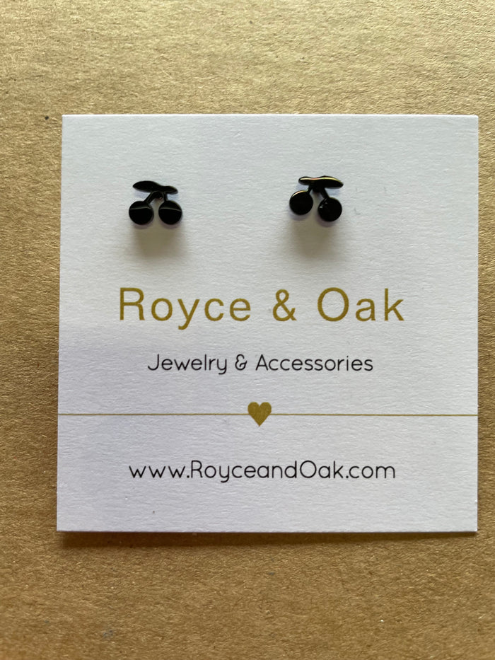 Cherry Studs - Royce & Oak
