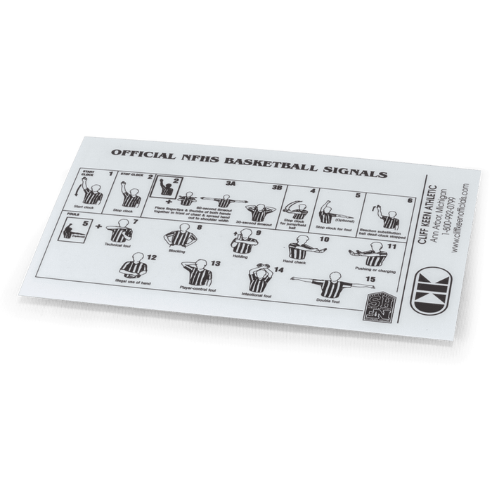 Cliff Keen Basketball Signal Card — Apparel