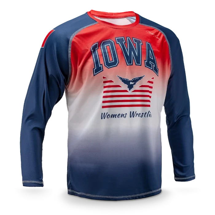 Cliff Keen Sublimated Long Sleeve Loose Wrestling Top — Apparel