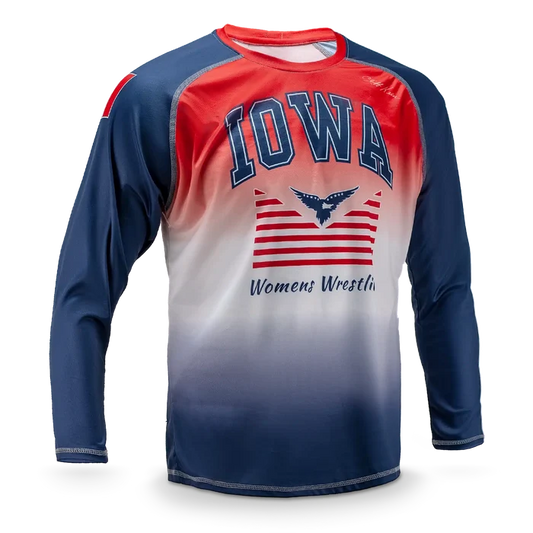 Cliff Keen Sublimated Long Sleeve Loose Wrestling Top — Apparel
