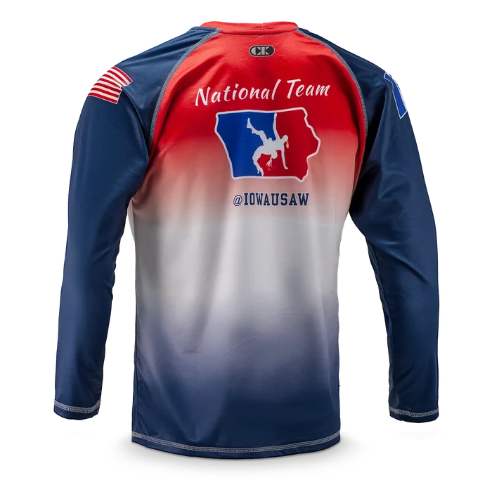 Cliff Keen Sublimated Long Sleeve Loose Wrestling Top — Apparel (image 2)