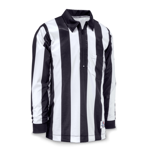 Cliff Keen WeatherSlayer 2-Inch Stripe Football Officials Shirt — Officials Gear