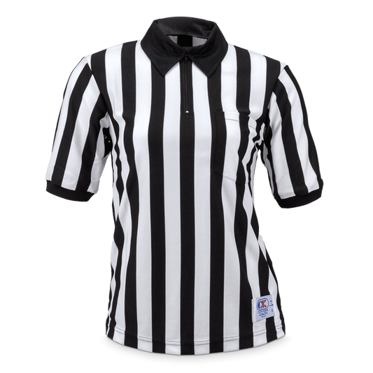 Cliff Keen Women's Poly 1-Inch Stripe Football Officials Shirt — Officials Gear