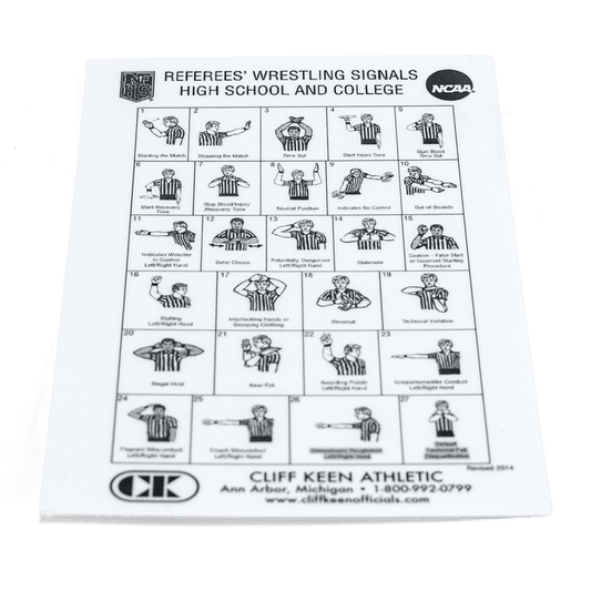 Cliff Keen Wrestling Signal Card