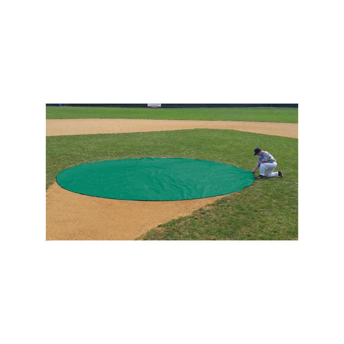 Cover Sports FieldSaver® Rain Spot Cover - 8 oz. Poly (Green/White) — Field Accessories