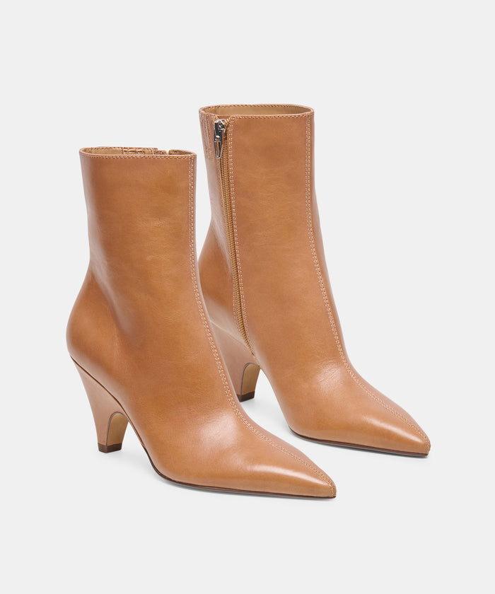 CRUZ BOOTIES TAN LEATHER