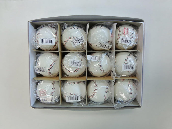 Diamond Pitching Machine Leather Baseball (Dozen) — Baseballs