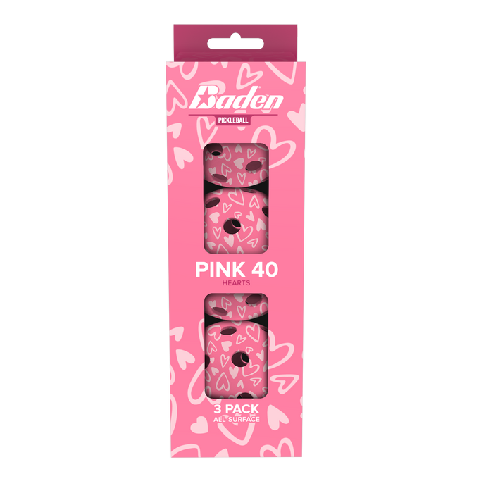 Dink Pink 40 Pickleball 3-Pack