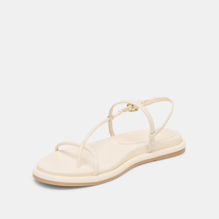 DOM SANDALS OFF WHITE LEATHER