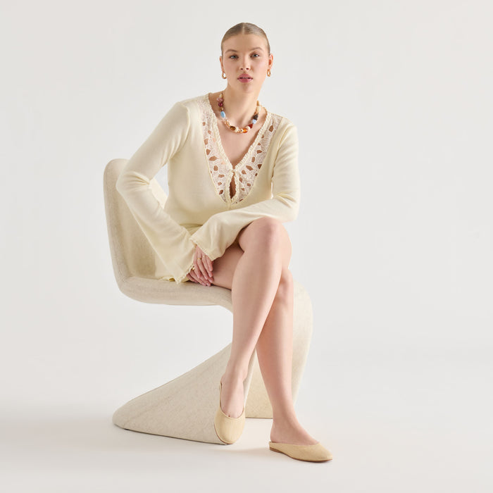 EILA FLATS LT NATURAL RAFFIA