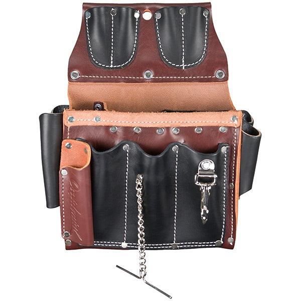 Occidental Leather electrician's tool case in tan leather