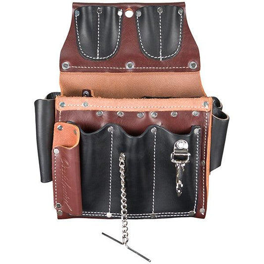 Occidental Leather electrician's tool case in tan leather