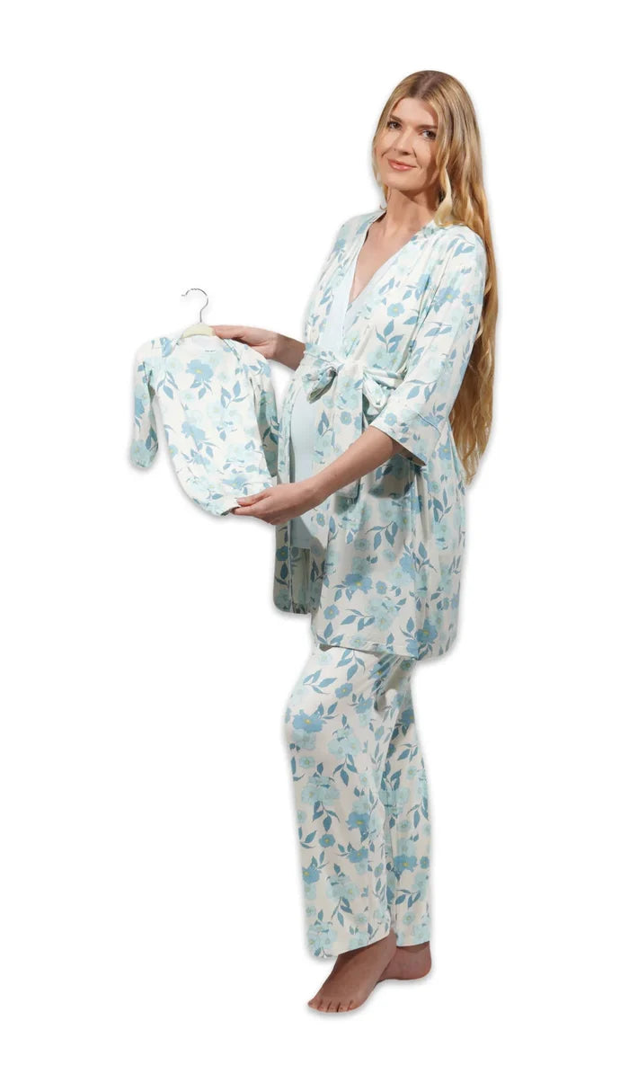 Everly Grey |  5-Piece Pajama Set | Periwinkle
