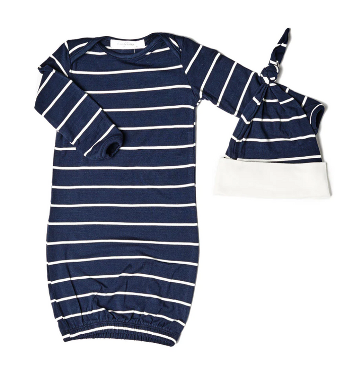 Everly Grey | 5-Piece Pajamas | Navy Stripe