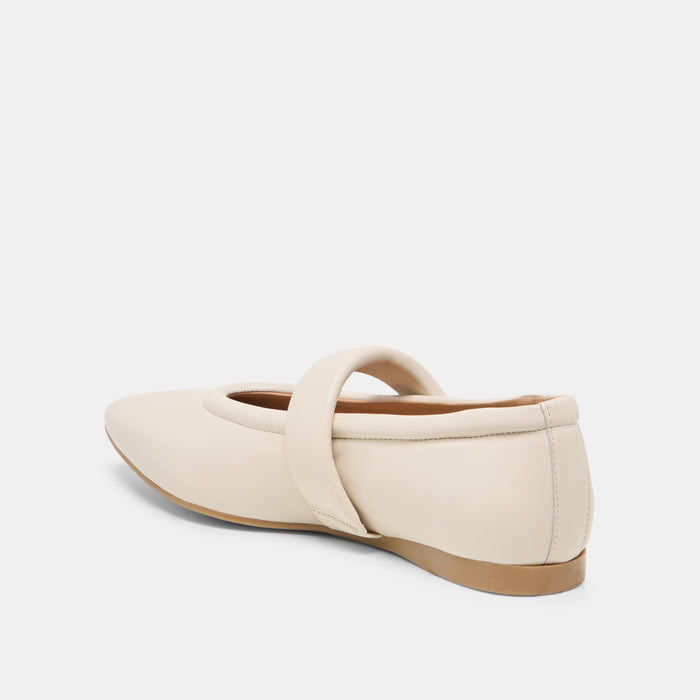 FERA BALLET FLATS OFF WHITE LEATHER