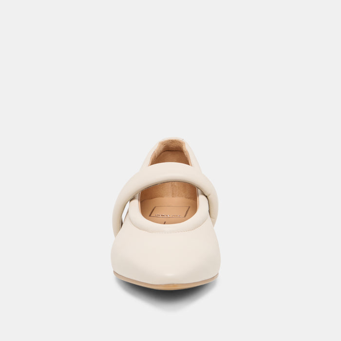 FERA BALLET FLATS OFF WHITE LEATHER