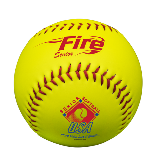 Fire Senior Slowpitch Softballs - 1 Dozen