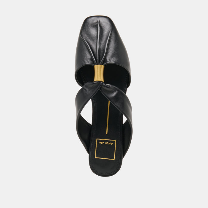 FRANEY FLATS BLACK LEATHER