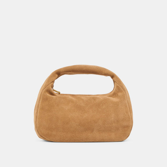 Frankie Brown Suede Handbag | Dolce Vita