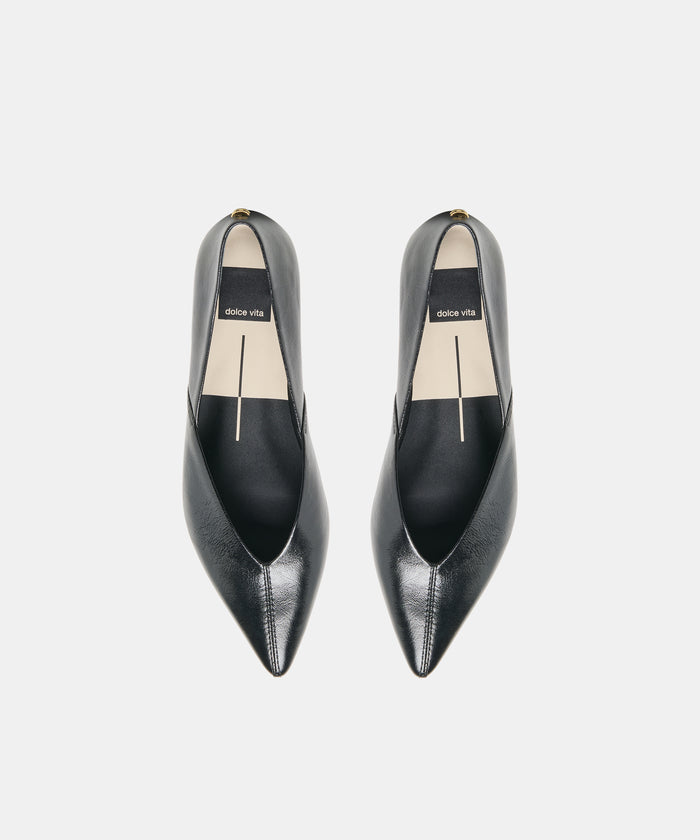 GEMA FLATS BLACK LEATHER