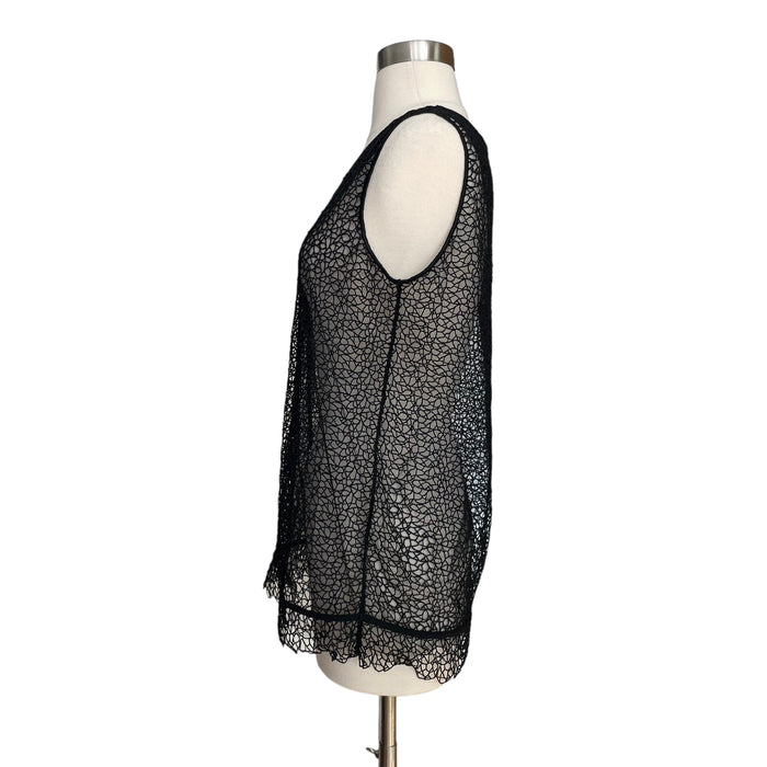 Geometric Lace Top - L