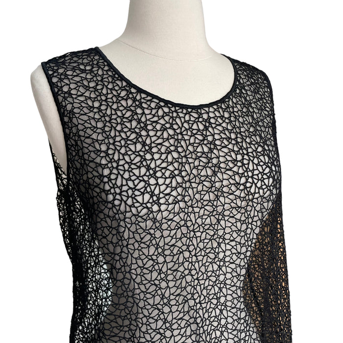 Geometric Lace Top - L