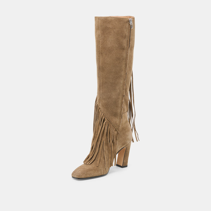 GIANO BOOTS OLIVE SUEDE