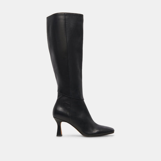 Gyra Extra Wide Calf Black Boots | Leather Wide Calf Boots