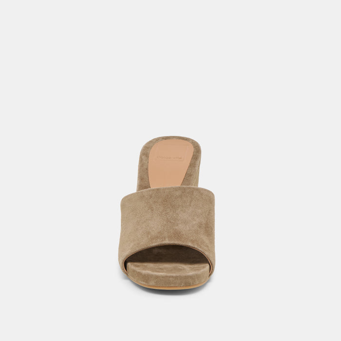 HOLTA WEDGES OLIVE SUEDE