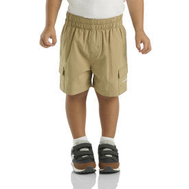 Carhartt toddler boys LWD short in dark khaki, additional product image