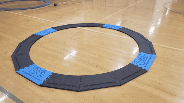 Innovative Throwing Technologies Shot Put, Weight Throw, Hammer Circle - Portable 3/4" — Circles & Toeboards