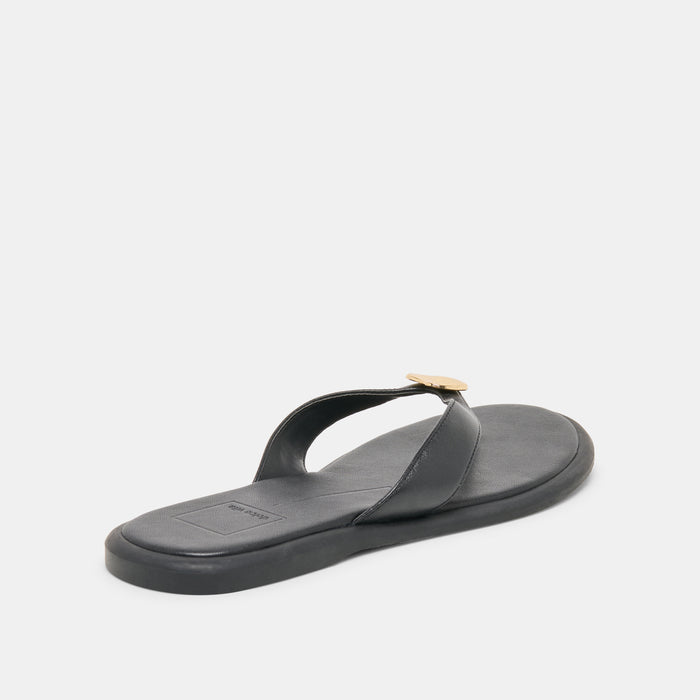 JAINA SANDALS BLACK LEATHER