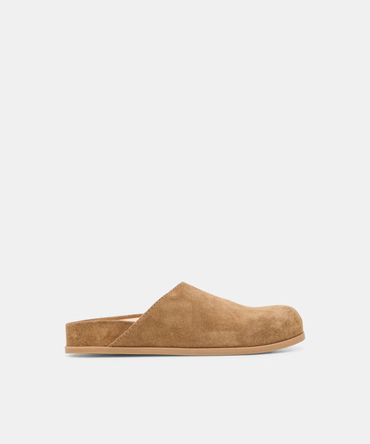 Joney Lt Brown Suede Flats | Dolce Vita
