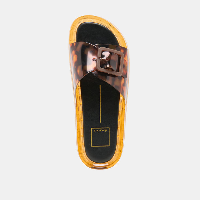 JULEAN SANDALS TORTOISE VINYL
