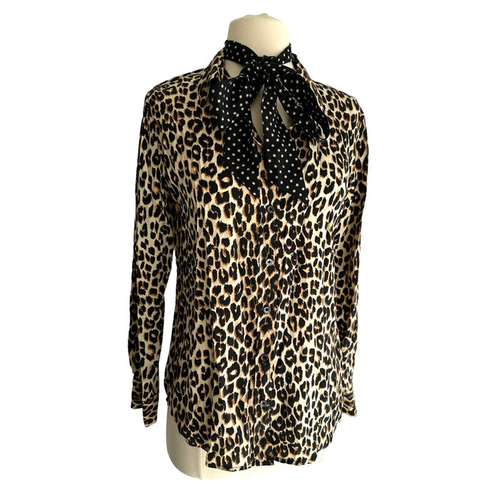 Kate Moss Leopard Shirt - XS