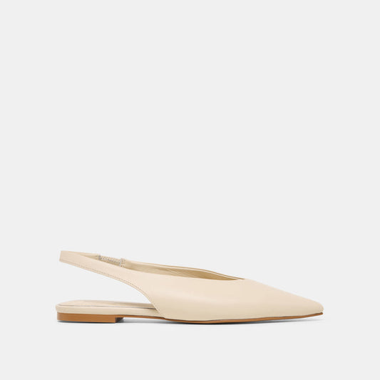 Kendle White Leather Flats | Dolce Vita