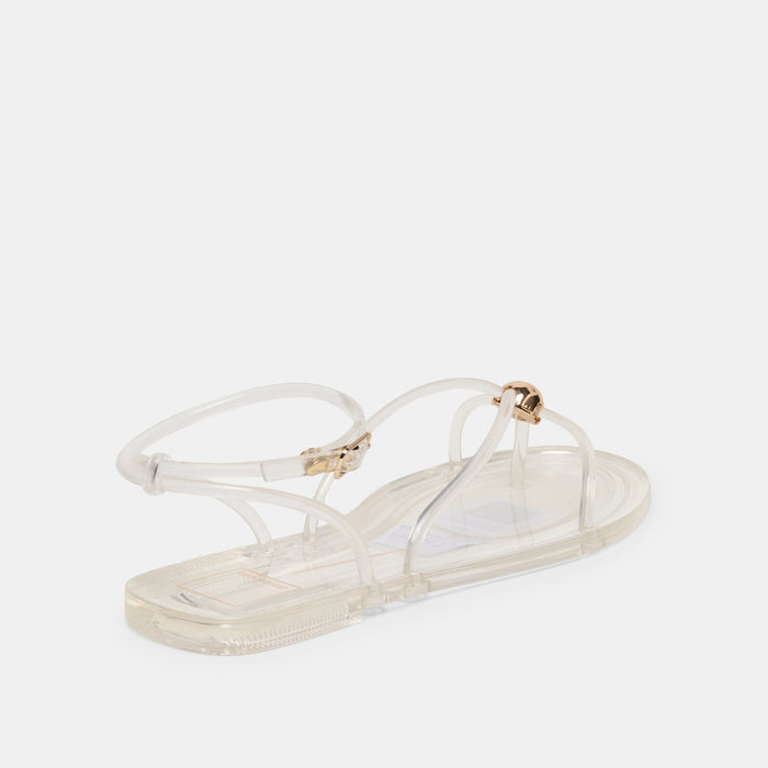 KENLEY VINYL SANDALS CRYSTAL JELLY