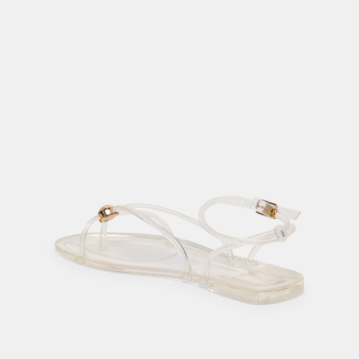 KENLEY VINYL SANDALS CRYSTAL JELLY
