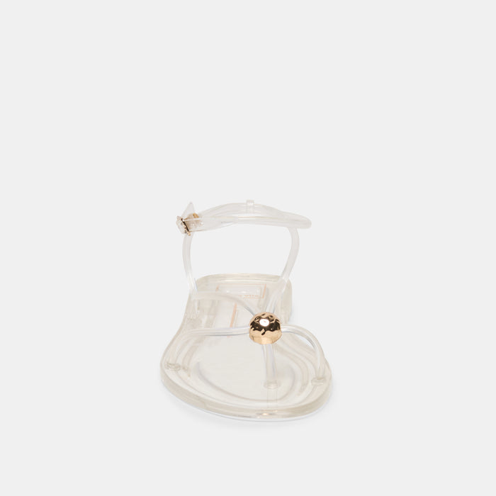 KENLEY VINYL SANDALS CRYSTAL JELLY